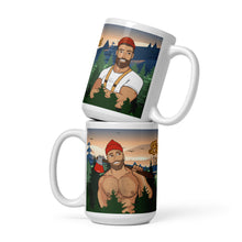 Load image into Gallery viewer, Big wood White glossy mug
