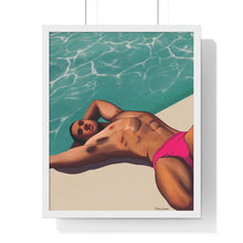 Load image into Gallery viewer, "Pool daze" Premium Framed Vertical Print