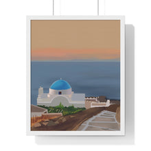 Load image into Gallery viewer, "Blue Horizon" Premium Framed Vertical Print