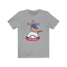 Load image into Gallery viewer, TJDRAW Baseball Pitcher Jersey Short Sleeve Tee