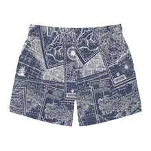 Load image into Gallery viewer, TJDRAW Nautical Map Swim Trunks