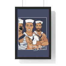 Load image into Gallery viewer, "Live fast, Be Wild" Framed Vertical Print