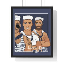 Load image into Gallery viewer, "Live fast, Be Wild" Framed Vertical Print