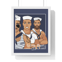 Load image into Gallery viewer, "Live fast, Be Wild" Framed Vertical Print