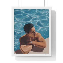 Load image into Gallery viewer, Tjdraw "Ed" Premium Framed Vertical Poster