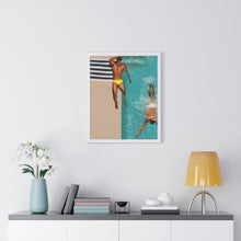 Load image into Gallery viewer, "St Tropez daze" Premium Framed Vertical Print