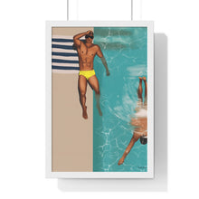 Load image into Gallery viewer, "St Tropez daze" Premium Framed Vertical Print