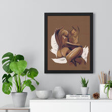 Load image into Gallery viewer, "Lovers Embrace" Premium Framed Vertical Print