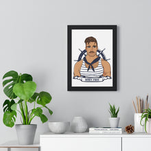 Load image into Gallery viewer, "Born Free" Sailor Framed Vertical Print