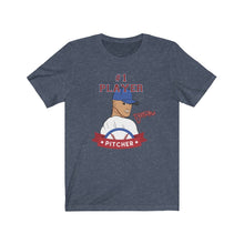 Load image into Gallery viewer, TJDRAW Baseball Pitcher Jersey Short Sleeve Tee