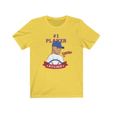 Load image into Gallery viewer, TJDRAW Baseball Pitcher Jersey Short Sleeve Tee
