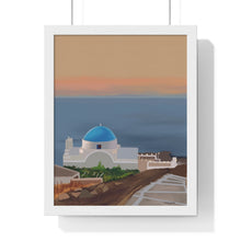 Load image into Gallery viewer, "Blue Horizon" Premium Framed Vertical Print