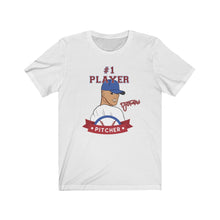 Load image into Gallery viewer, TJDRAW Baseball Pitcher Jersey Short Sleeve Tee