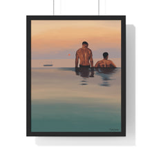 Load image into Gallery viewer, Tjdraw "Losing track of time" Premium Framed Vertical Poster