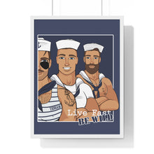 Load image into Gallery viewer, "Live fast, Be Wild" Framed Vertical Print