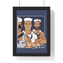 Load image into Gallery viewer, "Live fast, Be Wild" Framed Vertical Print