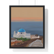 Load image into Gallery viewer, "Blue Horizon" Premium Framed Vertical Print