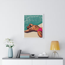 Load image into Gallery viewer, "Pool daze" Premium Framed Vertical Print