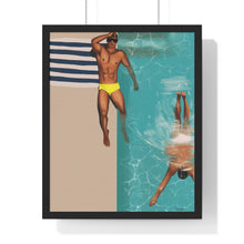 Load image into Gallery viewer, "St Tropez daze" Premium Framed Vertical Print