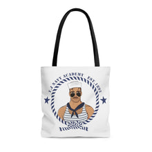 Load image into Gallery viewer, TJDRAW Navy Academy double sided Tote Bag