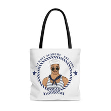 Load image into Gallery viewer, TJDRAW Navy Academy double sided Tote Bag