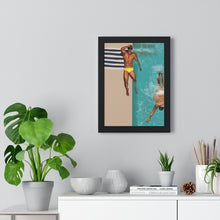 Load image into Gallery viewer, "St Tropez daze" Premium Framed Vertical Print