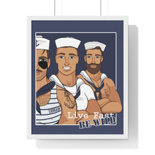 Load image into Gallery viewer, "Live fast, Be Wild" Framed Vertical Print