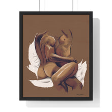 Load image into Gallery viewer, "Lovers Embrace" Premium Framed Vertical Print