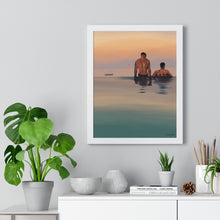 Load image into Gallery viewer, Tjdraw "Losing track of time" Premium Framed Vertical Poster