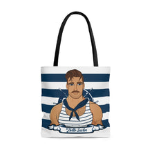 Load image into Gallery viewer, TJDRAW Navy Academy double sided Tote Bag