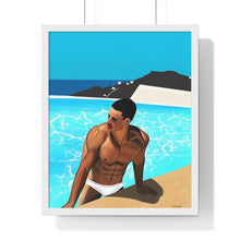 Load image into Gallery viewer, "Mykonos Morning" Premium Framed Vertical Print