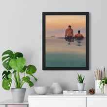 Load image into Gallery viewer, Tjdraw "Losing track of time" Premium Framed Vertical Poster