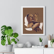 Load image into Gallery viewer, "Lovers Embrace" Premium Framed Vertical Print
