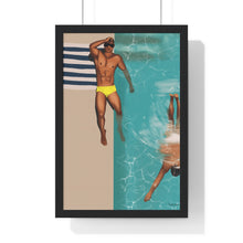 Load image into Gallery viewer, "St Tropez daze" Premium Framed Vertical Print