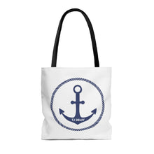 Load image into Gallery viewer, TJDRAW Navy Academy double sided Tote Bag