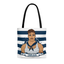 Load image into Gallery viewer, TJDRAW Navy Academy double sided Tote Bag