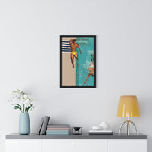 Load image into Gallery viewer, "St Tropez daze" Premium Framed Vertical Print