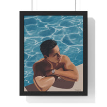 Load image into Gallery viewer, Tjdraw "Ed" Premium Framed Vertical Poster