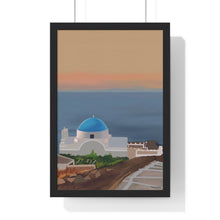 Load image into Gallery viewer, "Blue Horizon" Premium Framed Vertical Print