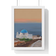 Load image into Gallery viewer, "Blue Horizon" Premium Framed Vertical Print