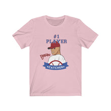 Load image into Gallery viewer, TJDRAW Baseball Catcher Jersey Short Sleeve Tee