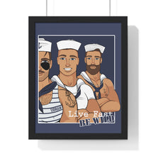 Load image into Gallery viewer, "Live fast, Be Wild" Framed Vertical Print