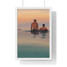 Load image into Gallery viewer, Tjdraw "Losing track of time" Premium Framed Vertical Poster