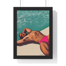 Load image into Gallery viewer, "Pool daze" Premium Framed Vertical Print