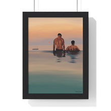 Load image into Gallery viewer, Tjdraw "Losing track of time" Premium Framed Vertical Poster