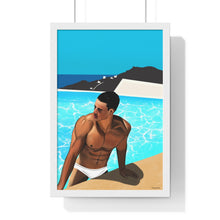 Load image into Gallery viewer, "Mykonos Morning" Premium Framed Vertical Print