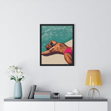 Load image into Gallery viewer, "Pool daze" Premium Framed Vertical Print