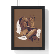 Load image into Gallery viewer, "Lovers Embrace" Premium Framed Vertical Print