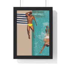 Load image into Gallery viewer, "St Tropez daze" Premium Framed Vertical Print