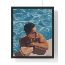 Load image into Gallery viewer, Tjdraw "Ed" Premium Framed Vertical Poster